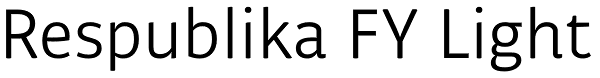 Respublika FY Light Font