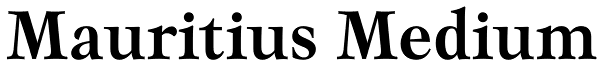 Mauritius Medium Font