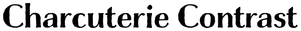 Charcuterie Contrast Font