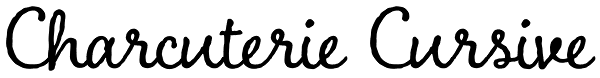 Charcuterie Cursive Font