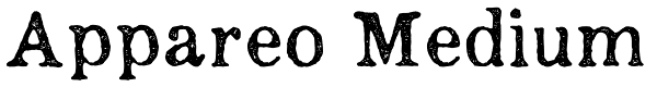 Appareo Medium Font