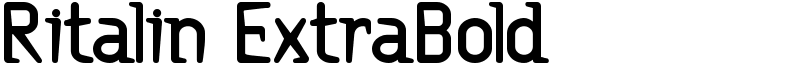 Ritalin ExtraBold Font