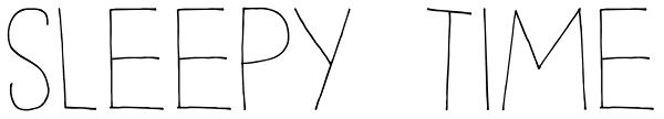 Sleepy Time Font