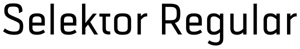 Selektor Regular Font