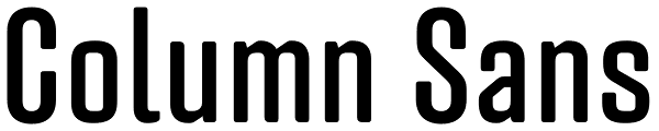 Column Sans Font