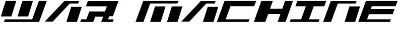 War Machine Font