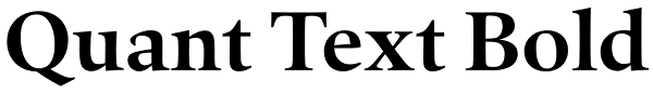 Quant Text Bold Font