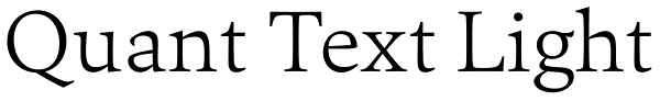 Quant Text Light Font