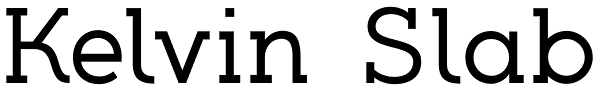 Kelvin Slab Font