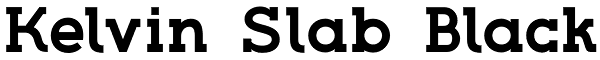 Kelvin Slab Black Font