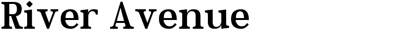 River Avenue Font