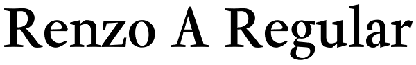 Renzo A Regular Font