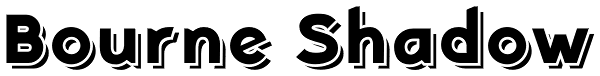 Bourne Shadow Font