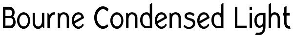 Bourne Condensed Light Font