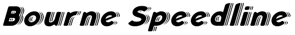 Bourne Speedline Font