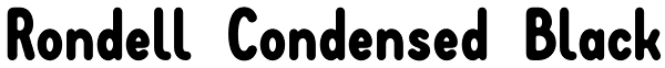 Rondell Condensed Black Font