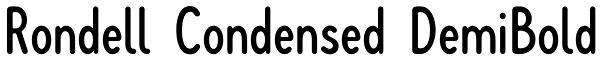 Rondell Condensed DemiBold Font