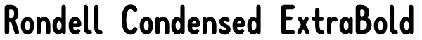 Rondell Condensed ExtraBold Font