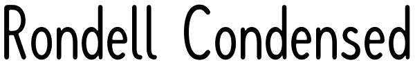 Rondell Condensed Font