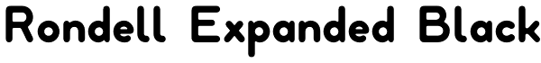Rondell Expanded Black Font