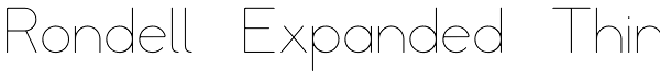 Rondell Expanded Thin Font