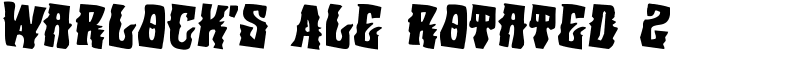 Warlock's Ale Rotated 2 Font