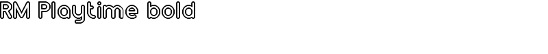 RM Playtime bold Font