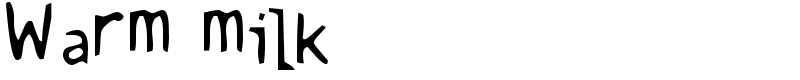 Warm milk Font