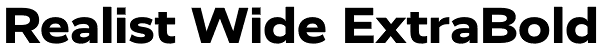 Realist Wide ExtraBold Font