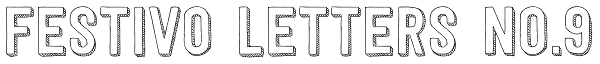 Festivo Letters No.9 Font