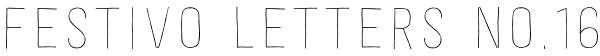 Festivo Letters No.16 Font