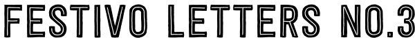 Festivo Letters No.3 Font