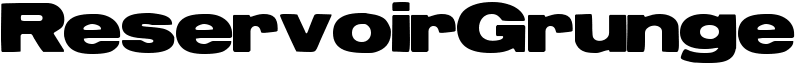 ReservoirGrunge Font