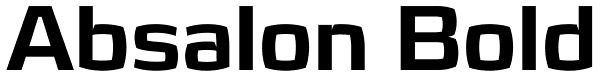 Absalon Bold Font