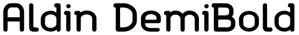 Aldin DemiBold Font