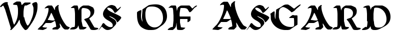 Wars of Asgard Font