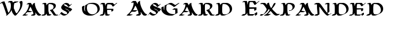 Wars of Asgard Expanded Font