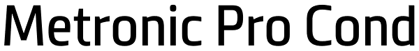 Metronic Pro Cond Font