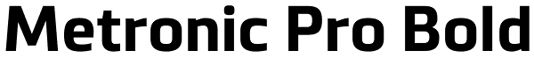 Metronic Pro Bold Font