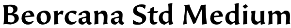 Beorcana Std Medium Font