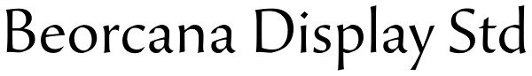 Beorcana Display Std Font