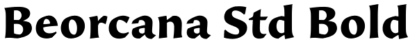 Beorcana Std Bold Font