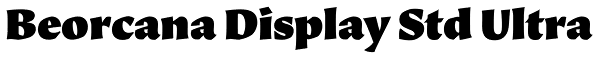 Beorcana Display Std Ultra Font