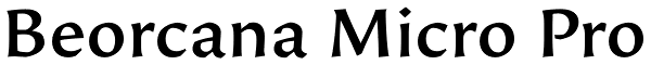 Beorcana Micro Pro Font