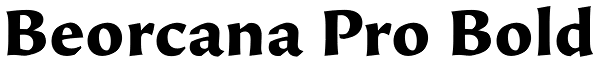 Beorcana Pro Bold Font