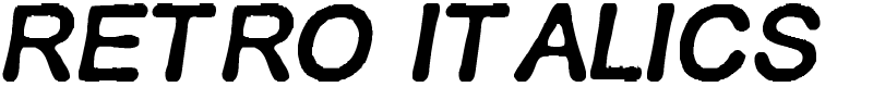 RETRO ITALICS Font