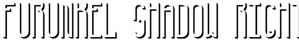 Furunkel Shadow Right Font