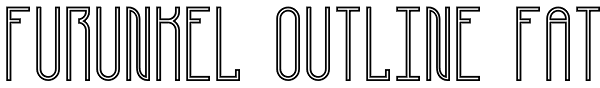 Furunkel Outline Fat Font