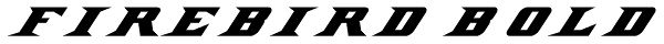 Firebird Bold Font