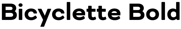 Bicyclette Bold Font